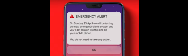 Emergency Alert UK - Wielka Brytania 2023 alert alarmowy